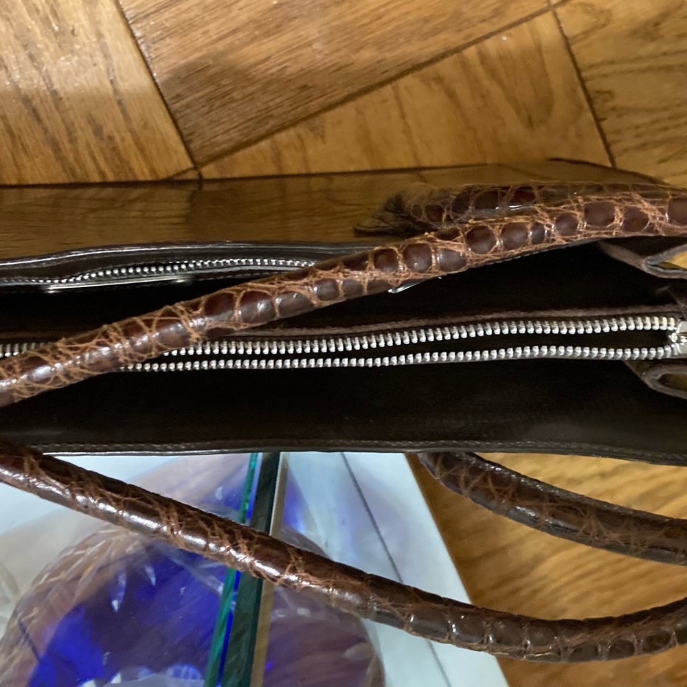 Calvin Klein Brown Leather Bag - Picture 3 of 5